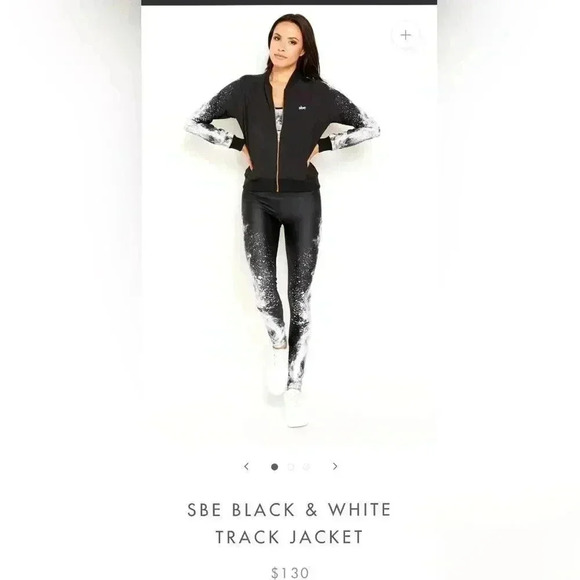 Goldsheep SBE BLACK & WHITE TRACK JACKET - Picture 1 of 7